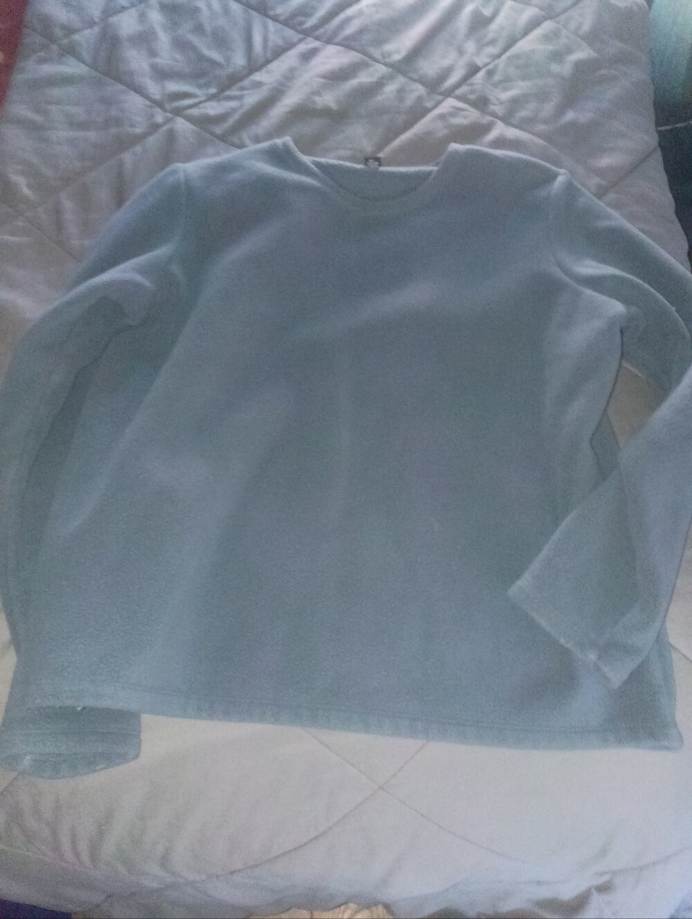 Lands End Classic Women's Light Blue Crewneck Sweater